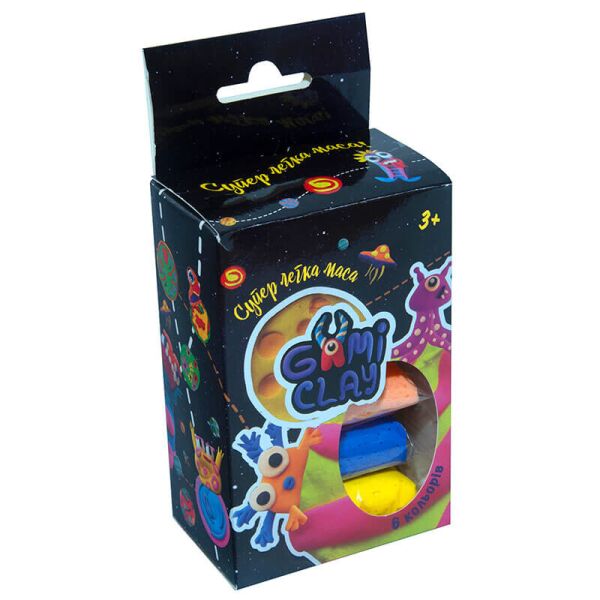 

Набор массы для лепки Strateg Gumi Clay 6 цветов по 10 гр (32005)