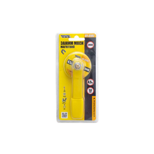 

Зажим массы Mastertool - 200А x 4,5кг x 50 мм магнитный