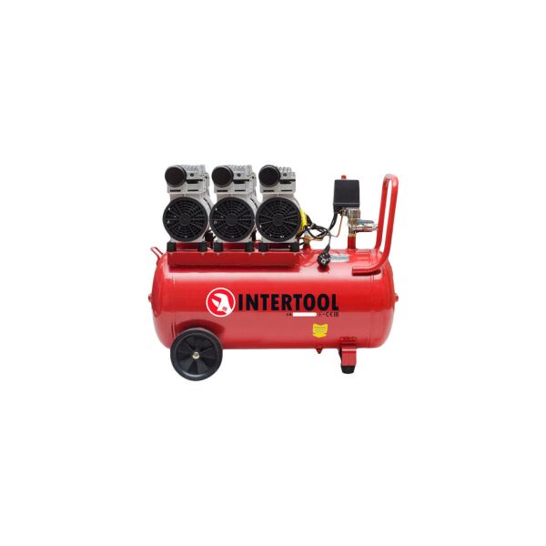 

Компрессор безмасляный Intertool - 100 л x 3 x 750 Вт