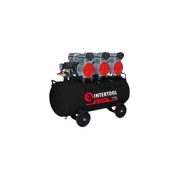 

Компрессор безмасляный Intertool - 100 л x 3 x 1100 Вт Storm