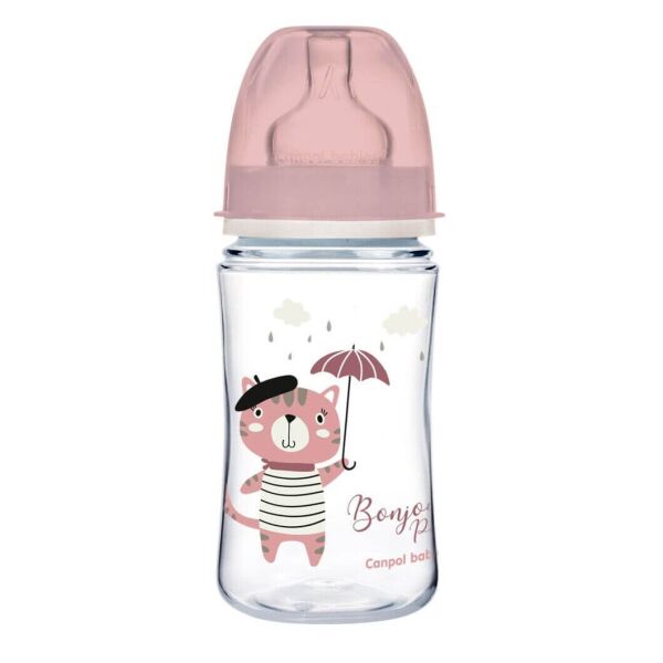 

Антиколиковая бутылочка Canpol Babies Bonjour Paris 240 мл розовая (35/232_pin)