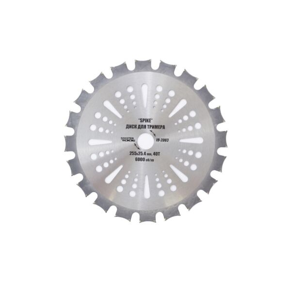 

Диск для триммера Mastertool - 255 мм x 40 Т Spike