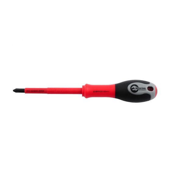 

Отвертка Intertool - крестовая PH3 х 150 мм 1000 В диэлектрическая
