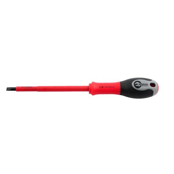 

Отвертка Intertool - SL5,5 х 125 мм диэлектрическая