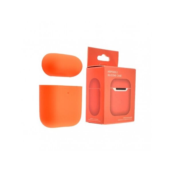 

Чехол силиконовый Silicone Case для наушников Apple AirPods 1/2 ультра-тонкий Nectarine