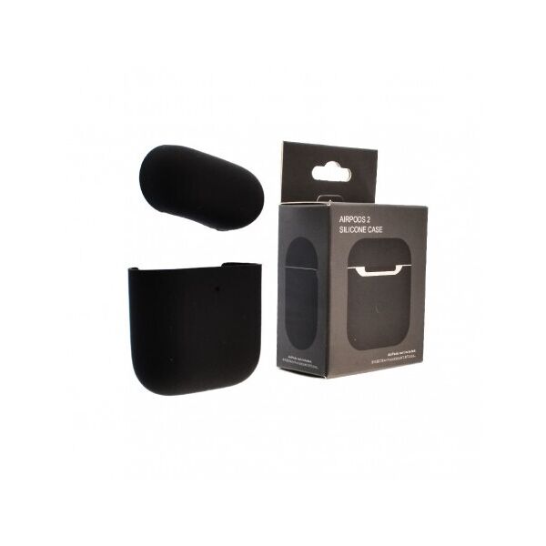 

Чехол силиконовый Silicone Case для наушников Apple AirPods 1/2 ультра-тонкий Black