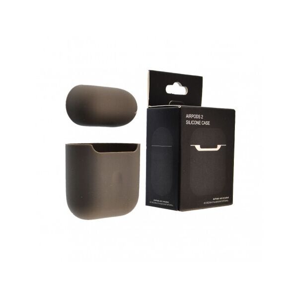 

Чехол силиконовый Silicone Case для наушников Apple AirPods 1/2 ультра-тонкий Lavander gray