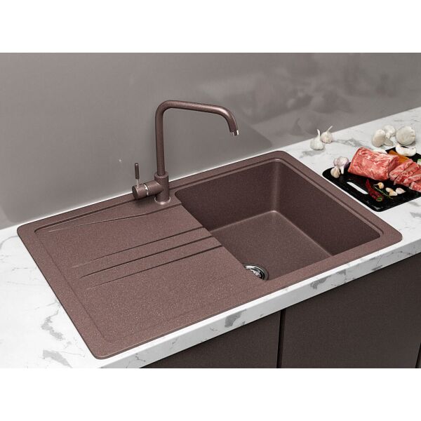 

Кухонная мойка VALENTINA Gr Elegant коричневый