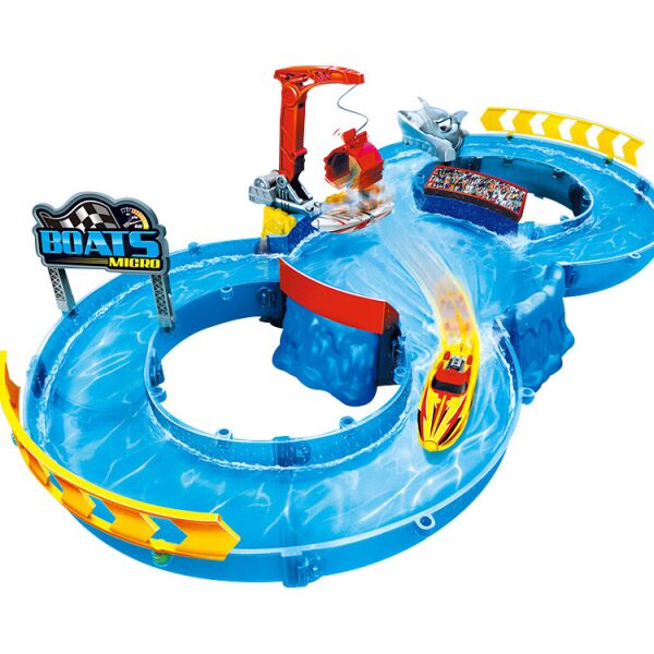 

Игровой набор Micro Boats: водный трек с катером, краном и трамплином