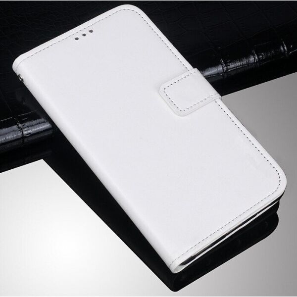 

Чехол Fiji Leather для OnePlus Nord N100 книжка с визитницей белый