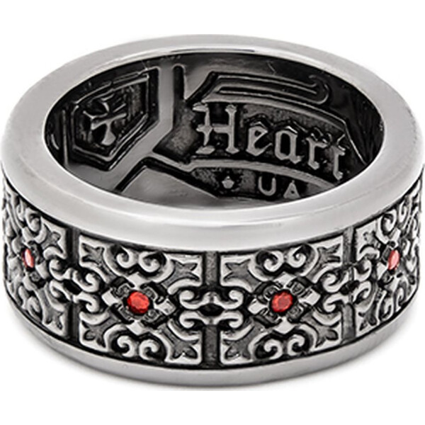 

Кольцо из серебра с гранатами, размер 18.5 (248312)