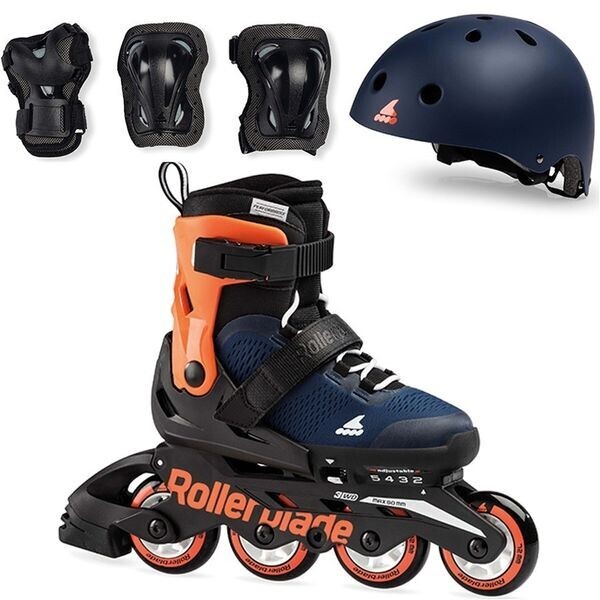 

Ролики детские Rollerblade Cube 2020 комплект с защитой 28-32 р Orange (rb111)