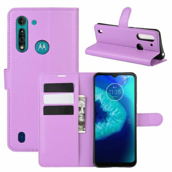 

Чехол Fiji Luxury для Motorola Moto G8 Power Lite книжка фиолетовый