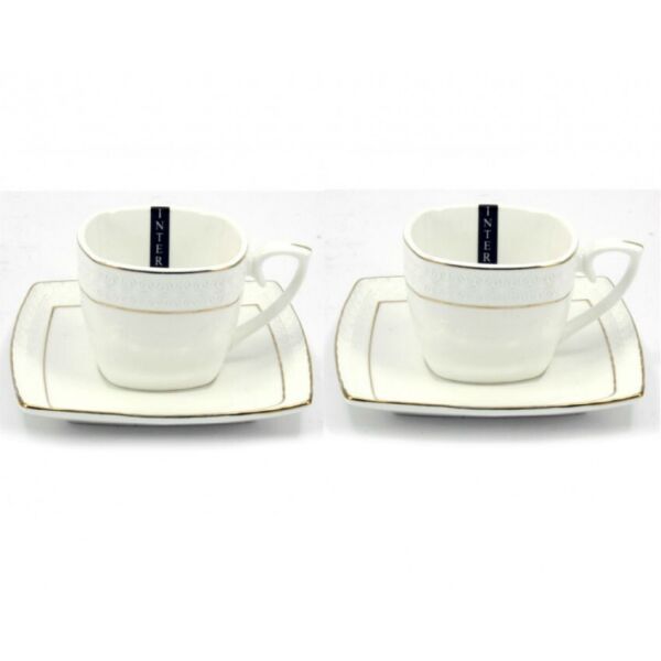 

Набор чайный 4 предмета фарфоровый белый Снежная королева 240 мл Interos 507009-AGIFT