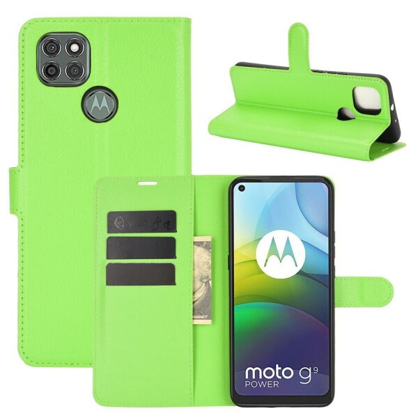 

Чехол Fiji Luxury для Motorola Moto G9 Power книжка зеленый