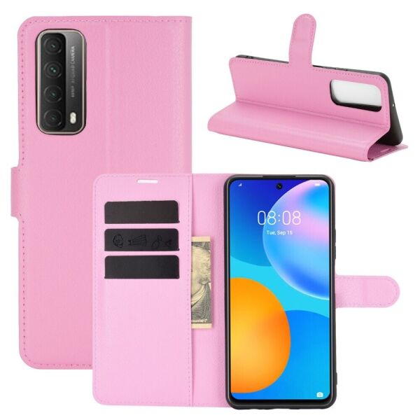 

Чехол Fiji Luxury для Huawei P Smart 2021 книжка светло-розовый