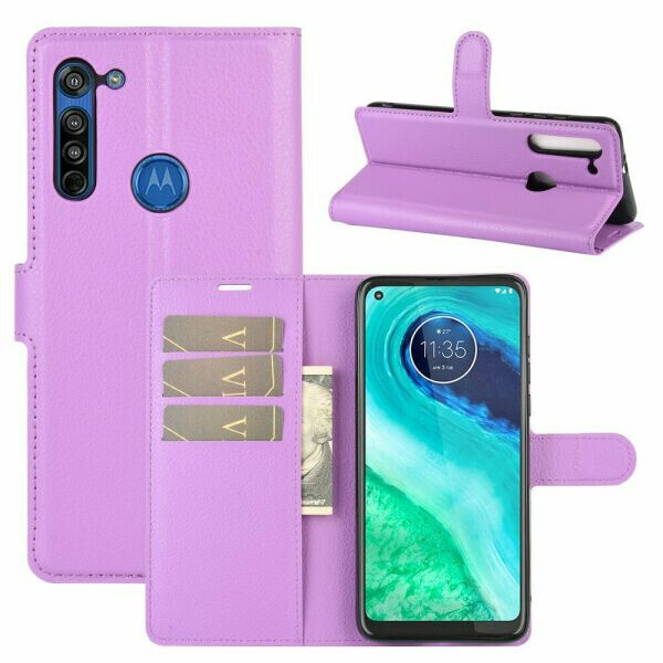 

Чехол Fiji Luxury для Motorola Moto G8 книжка фиолетовый