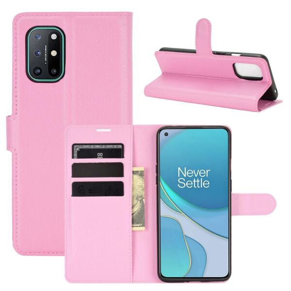 

Чехол Fiji Luxury для OnePlus 8T книжка светло-розовый