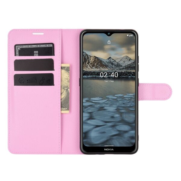 

Чехол Fiji Luxury для Nokia 2.4 книжка светло-розовый