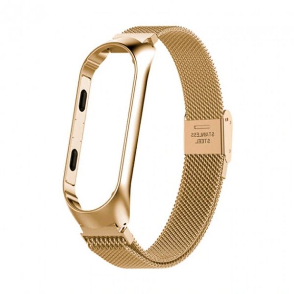 

Ремешок металический Хiaomi Mi Band 3/Mi Band 4 Gold
