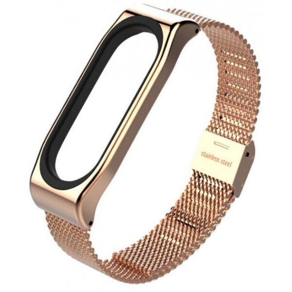 

Ремешок металический Хiaomi Mi Band 3/Mi Band 4 Rose Gold