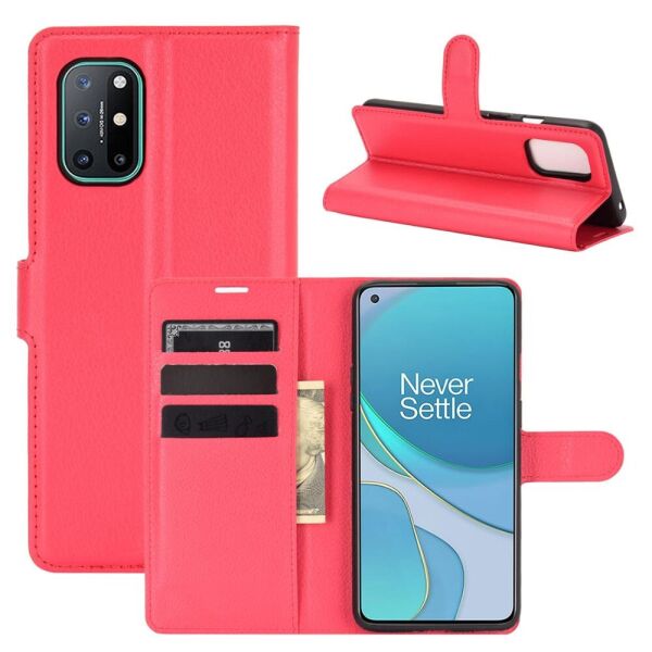 

Чехол Fiji Luxury для OnePlus 8T книжка красный