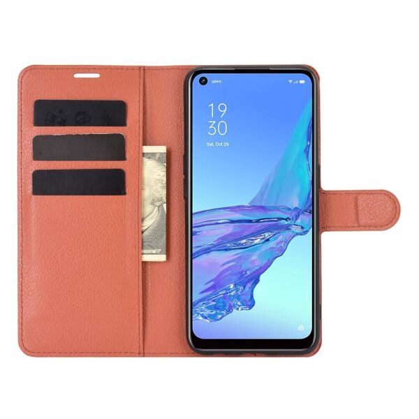 

Чехол Fiji Luxury для Oppo A53 книжка коричневый
