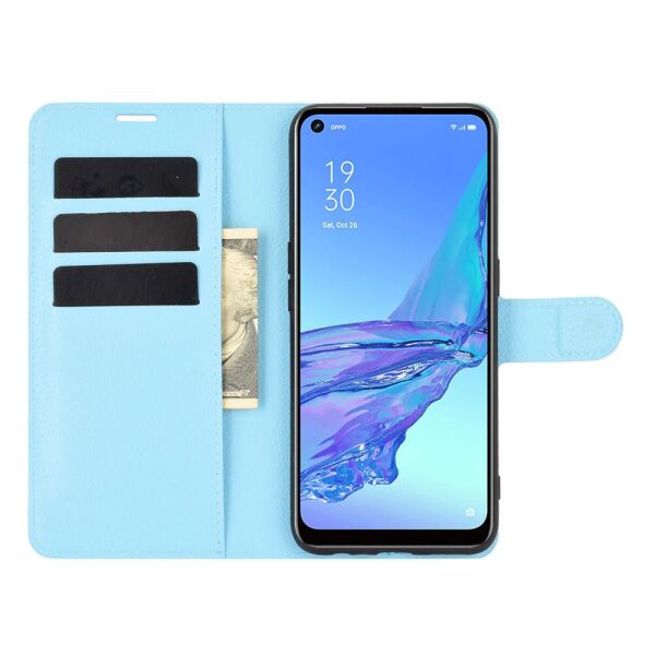 

Чехол Fiji Luxury для Oppo A53 книжка голубой