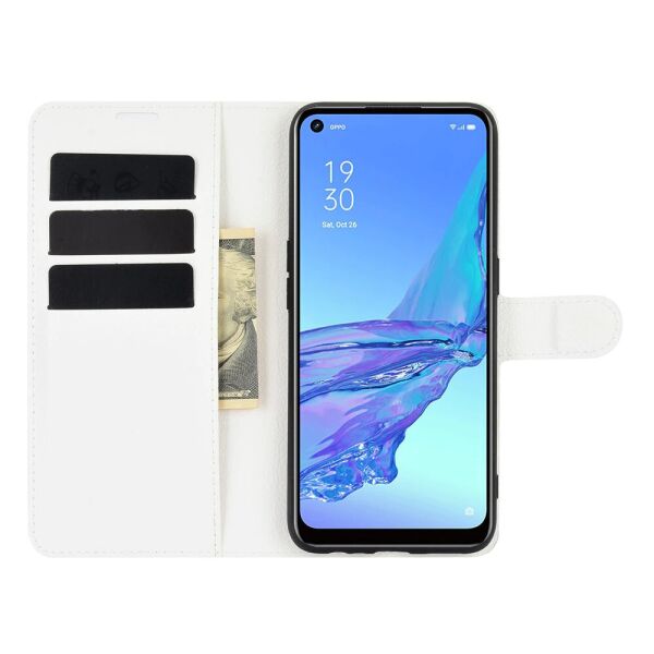 

Чехол Fiji Luxury для Oppo A53 книжка белый