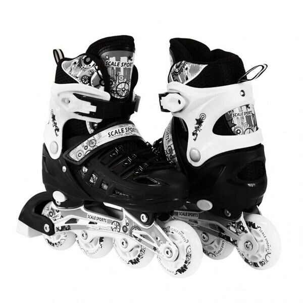 

Раздвижные роликовые коньки Scale Sport Черный 31-34 р (rls15-1)