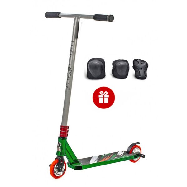 

Самокат трюковый Explore Pescara HD Iron зеленый+Комплект защиты в подарок
