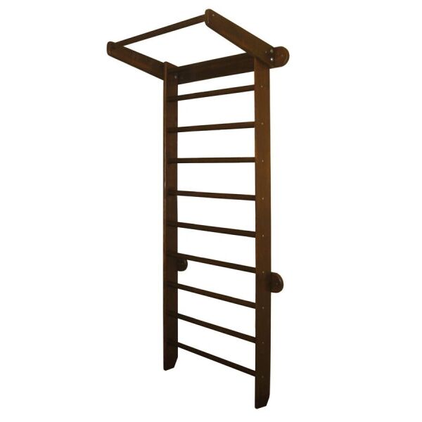 

Деревянная шведская стенка из тонированной сосны с турником для детей и взрослых до 100 кг, 60х102х225см 61373