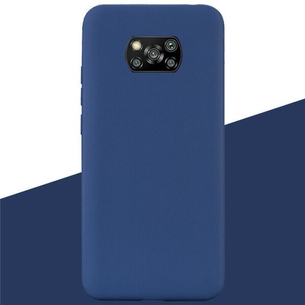 

Чехол Fiji Soft для Xiaomi Poco X3 силикон бампер темно-синий