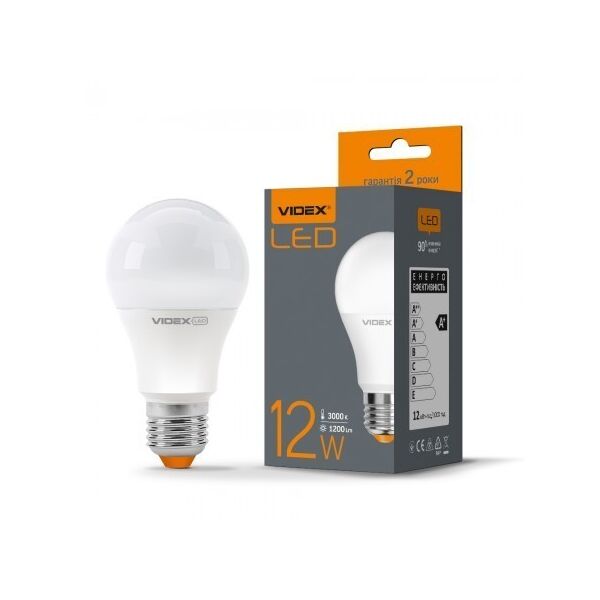 

LED лампа VIDEX A60e 12W E27 3000K 220V (VL-A60e-12273)