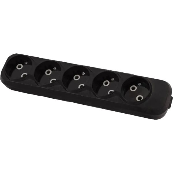 

Колодка BLACK 5 гнезд без зазаземления (ABS-пластик) MODERN LUMANO