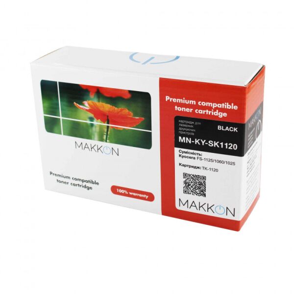 

тонер-Kyocera TK-1120 (SK1120) Makkon 3k (с чипом) (MN-KY-SK1120)