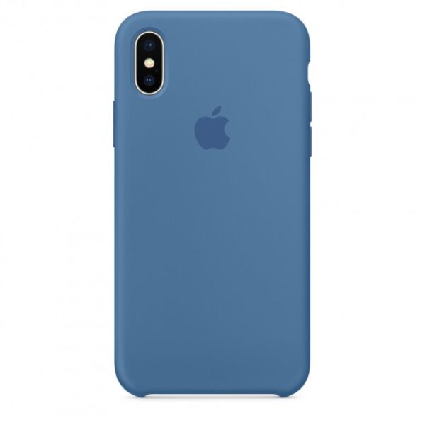 

Чехол для iPhone X Silicone Case Denim Blue