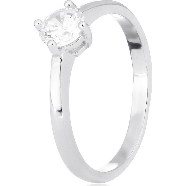 Кольцо из серебра с куб. цирконием, размер 18 (572259)