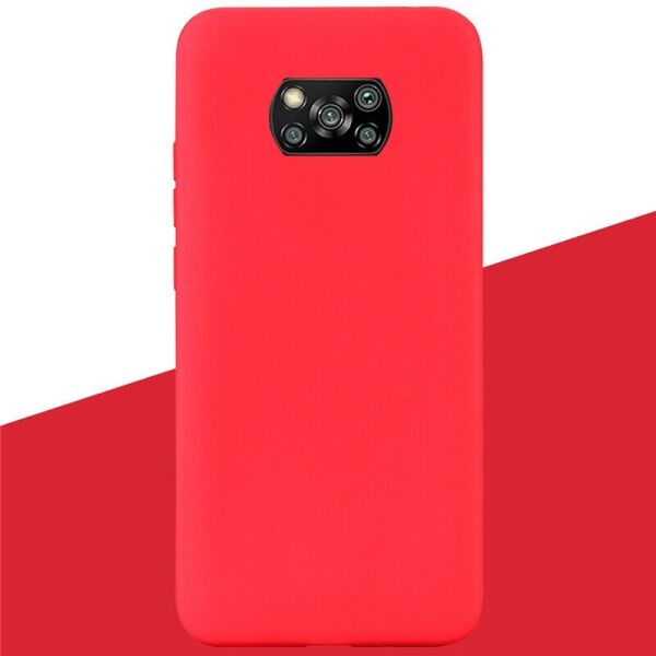 

Чехол Fiji Soft для Poco X3 Pro силикон бампер красный