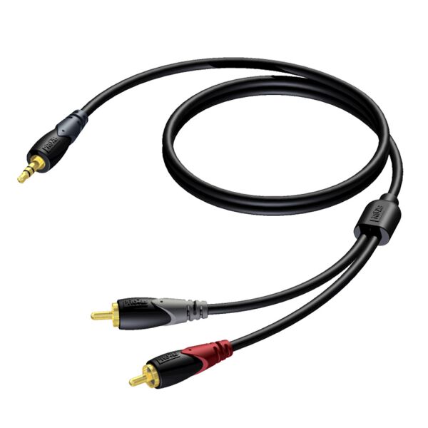 

Коммутационный кабель Mini-Jack 3,5 — 2хRCA 20 м Procab CLA711/20
