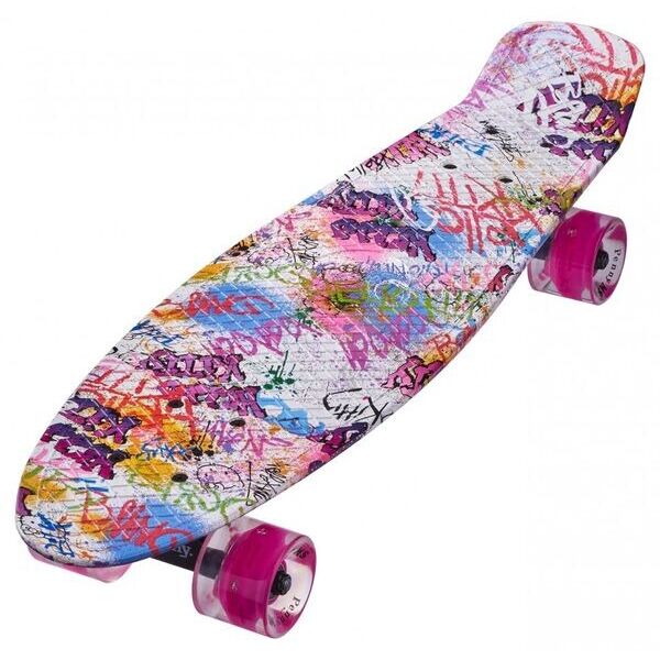 

Пенни Борд Zippy Board Nickel Print LED 27 Лиловое Граффити 68 см никель (zn6116)