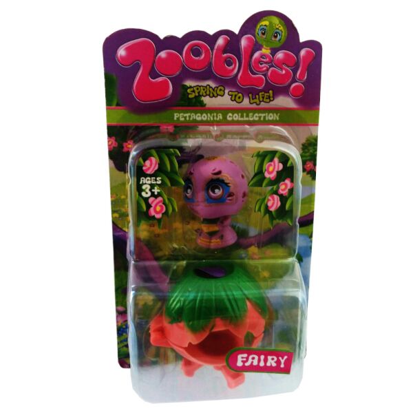 

Фигурка Zoobles фиолетовая и домик Happitat