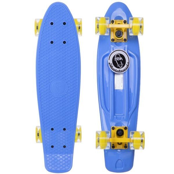 

Пенни Борд Fish Skateboard penny Светятся колеса Синий 57 см (FL4)