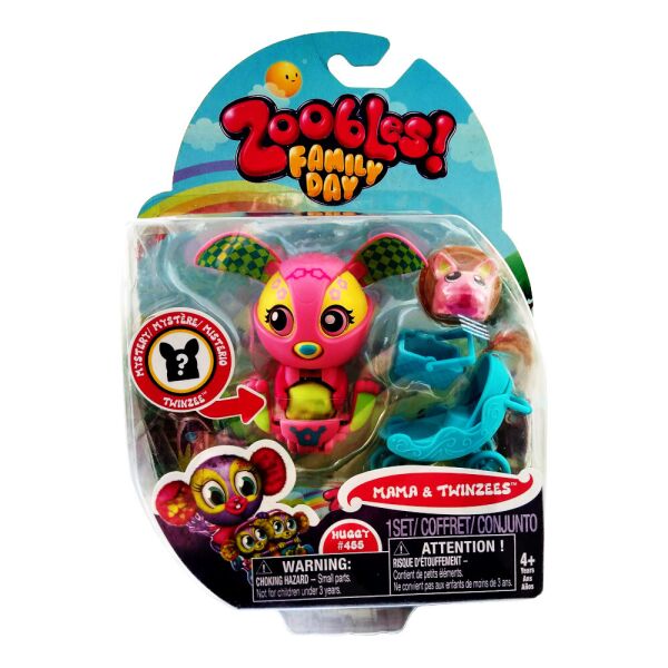 

Оригинальный игровой набор Zoobles Family Day Mama & Twinzees Huggy #455