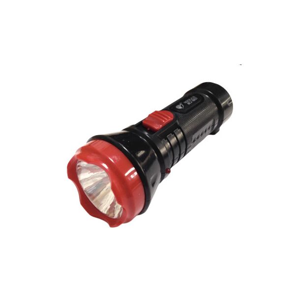

Фонарь ручной LED 5W вилка 220V, АКБ пластиковый черный (BEJ-8837)