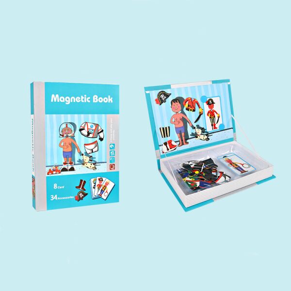

Игровой набор Магнитная книга для мальчиков: 8 карт + 34 аксессуара