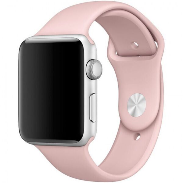 

Ремешок силиконовый Silicone Band for Apple Watch 42/44mm Pink Sand