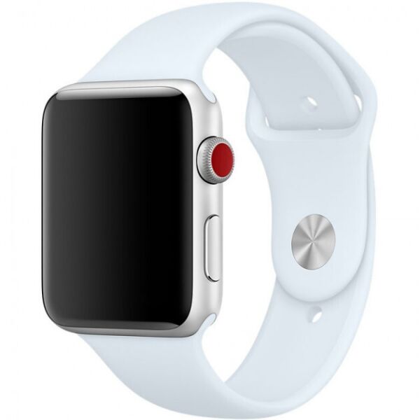 

Ремешок силиконовый Silicone Band for Apple Watch 42/44mm Sky Blue