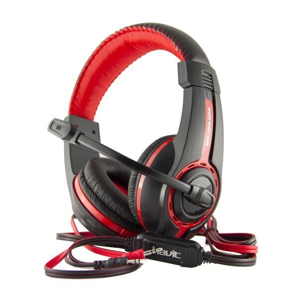 

Игровые наушники HAVIT HV-H2116D с микрофоном и подсветкой Black/Red