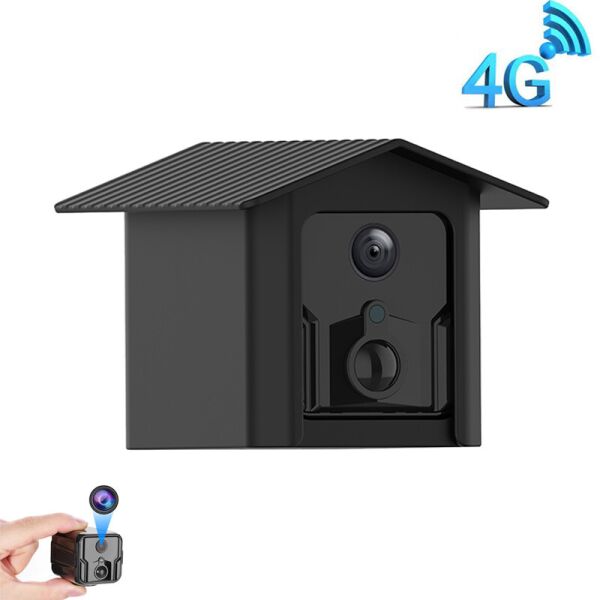 

4G мини камера видеонаблюдения под сим карту Camsoy T9, с уличным черным кейсом, 1080p